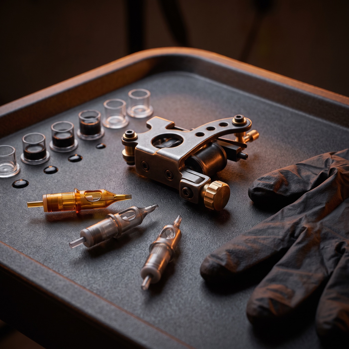 A workstation detail at Divergence Tattoos