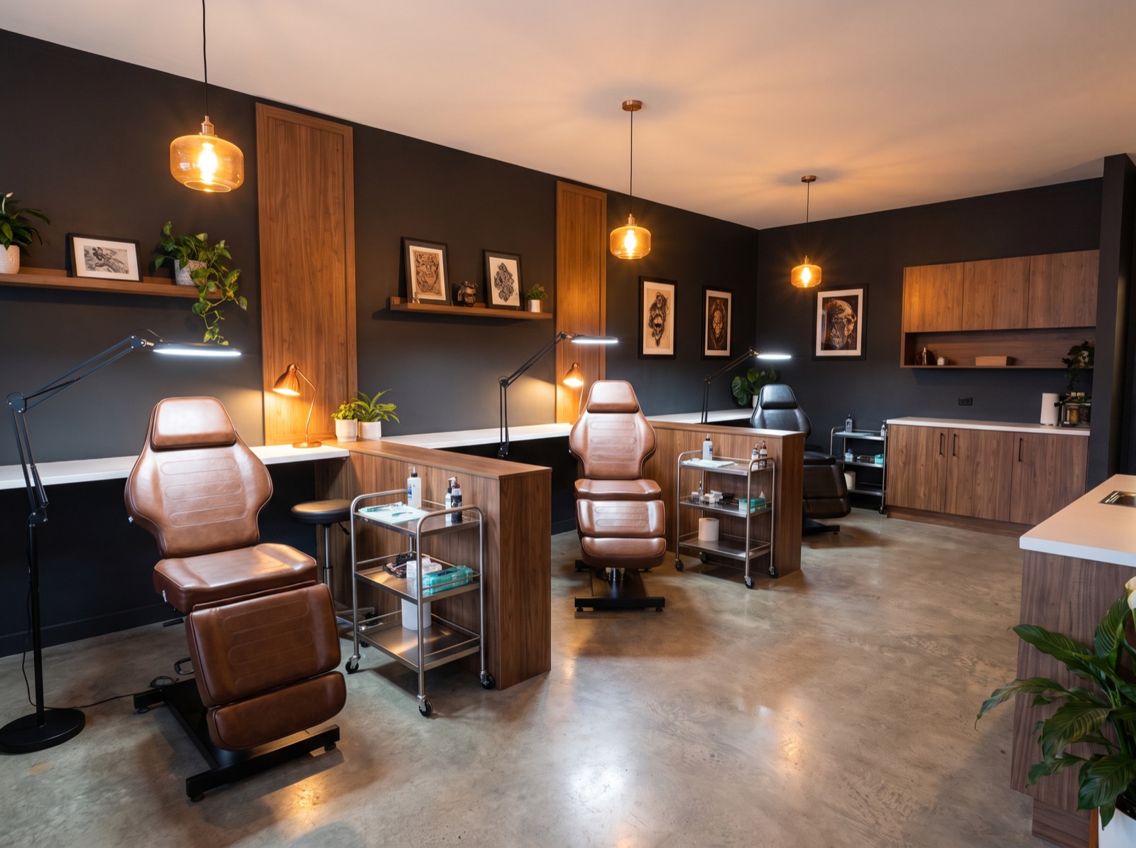 The studio space at Divergence Tattoos